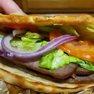 Lamb gyro... very well done!