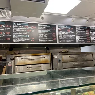 Menu options