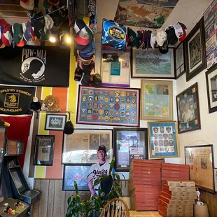 a man in a pizza parlor