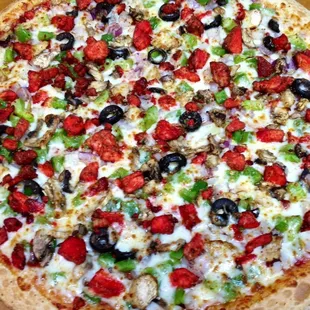 Tandoori chicken pizza