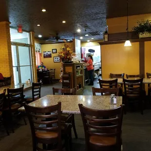 the interior of the restaurant