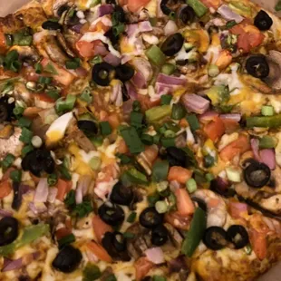 Veg curry pizza (small)