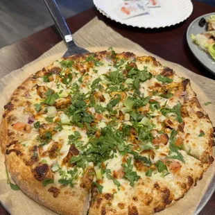 Butter Chicken Pizza