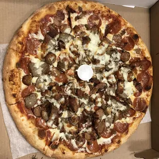 a pizza in a box