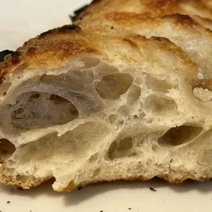 Check out the airy honeycomb structure in their crusts.   It's a great pizza here.