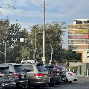 Spring and Clark in the newly renovated shopping center