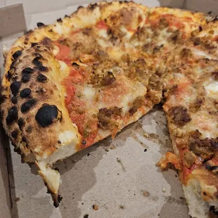 Spicy Vodka Sausage Pizza