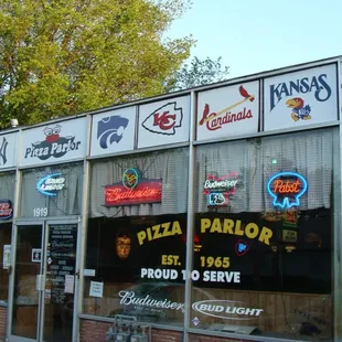 the front of the restaurant