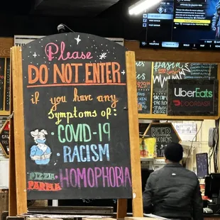 Welcoming welcome sign