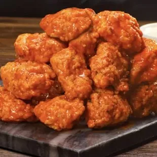 a pile of fried chicken nuggies