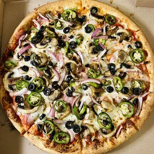 Create Your Own - ham, onions, mushrooms, black olives and jalapeños