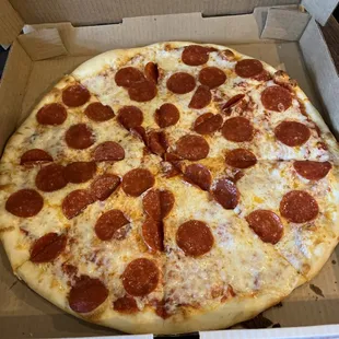 Pepperoni pizza from Pizza Perfect