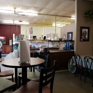 the interior of the restaurant