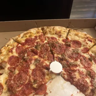 Delicious Meat lovers Pizza