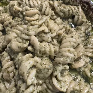 Fusilli with Pesto Sauce