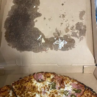 Squished pizza
