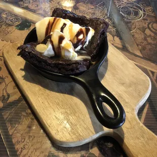 Double Chocolate Brownie Sundae