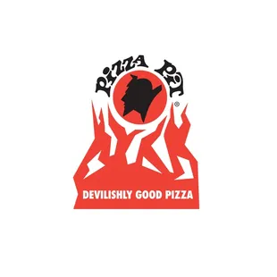 Pizza Pit's classic "Devil's Head" logo.