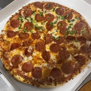Pepperoni green peppers