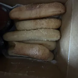 Frozen box bread sticks . Grosse