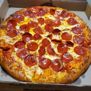 The Paparonnie with regular crust and extra sauce was $18.49 for a Large on Grubhub.
