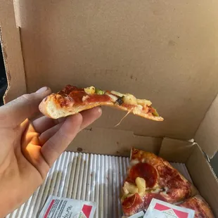 Is this a thin slice pizza there making now cheap! Lol