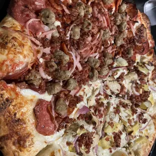 1/2 all meat &amp; 1/2 chicken