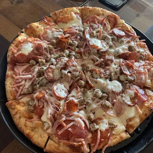 All Meat pizza