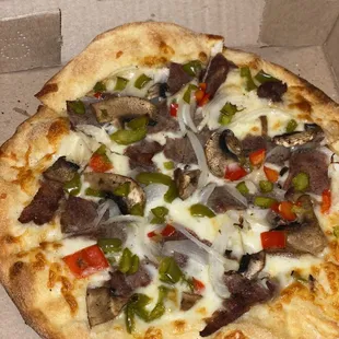 Philly Cheesesteak Pizza
