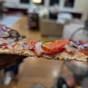 Look at how thin the crust is!