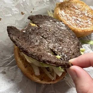 Cheeseburger (Extremely dry and not good)