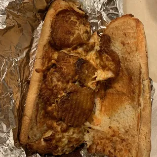 Buffalo chicken hoagie. It was eh.