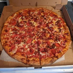 Meat lovers pizza.
