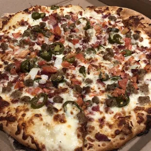 "Ranch Pizza" w/ added sausage