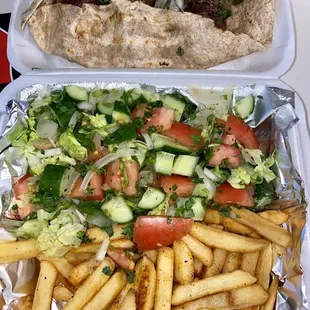 Kofta kabob dinner plate