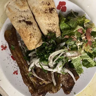 a plate of food on a table