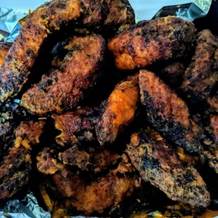 Burned buffalo tenders delivered to me