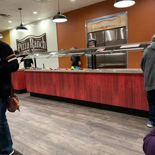 customers waiting at counter