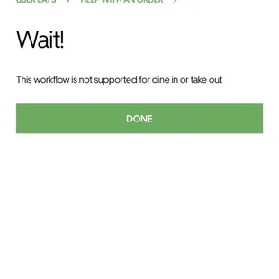What Uber Eats told me when I tried to say I never received my order.