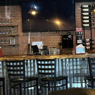 The bar area, October 2024