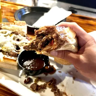 Philly Cheese Steak Dip Sandwich