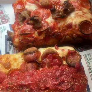 Two slices of the best pizza in Las Vegas