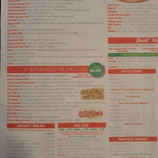 New menu
