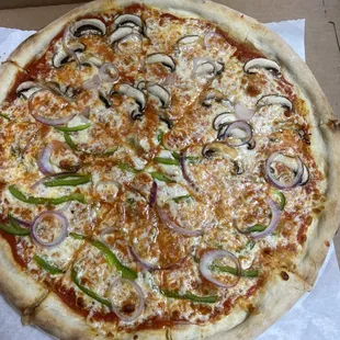 a pizza in a pizza box