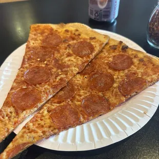 Pepperoni slice (cut in half)