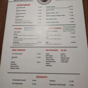 Current menu 1/4/2024