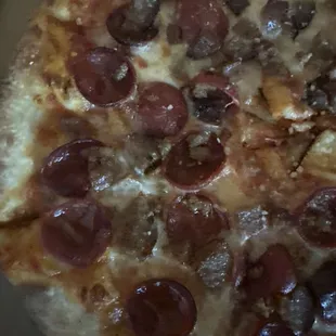Meat lovers... no sauce