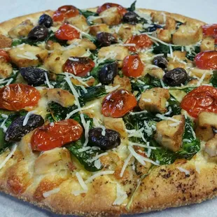 Mediterranean pizza