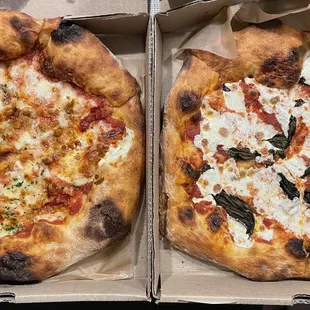 Pizza Fumo and Margherita