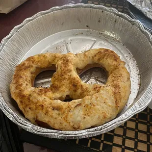 A very sad crab pretzel